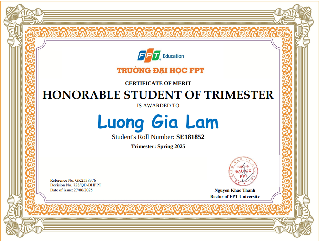 Certificate 1